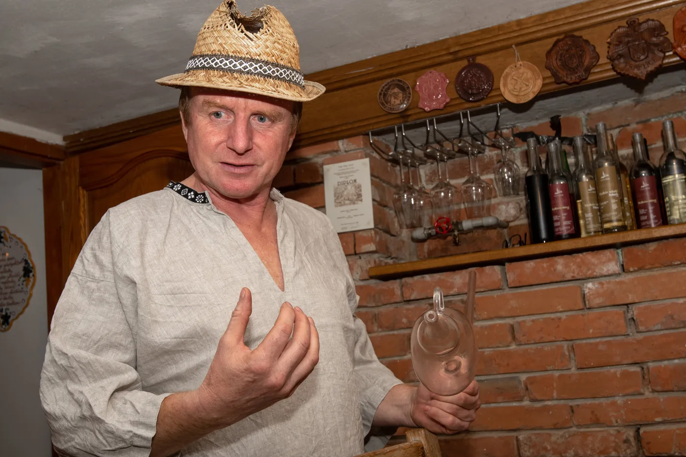 Vinařství Medek, ve sklepě