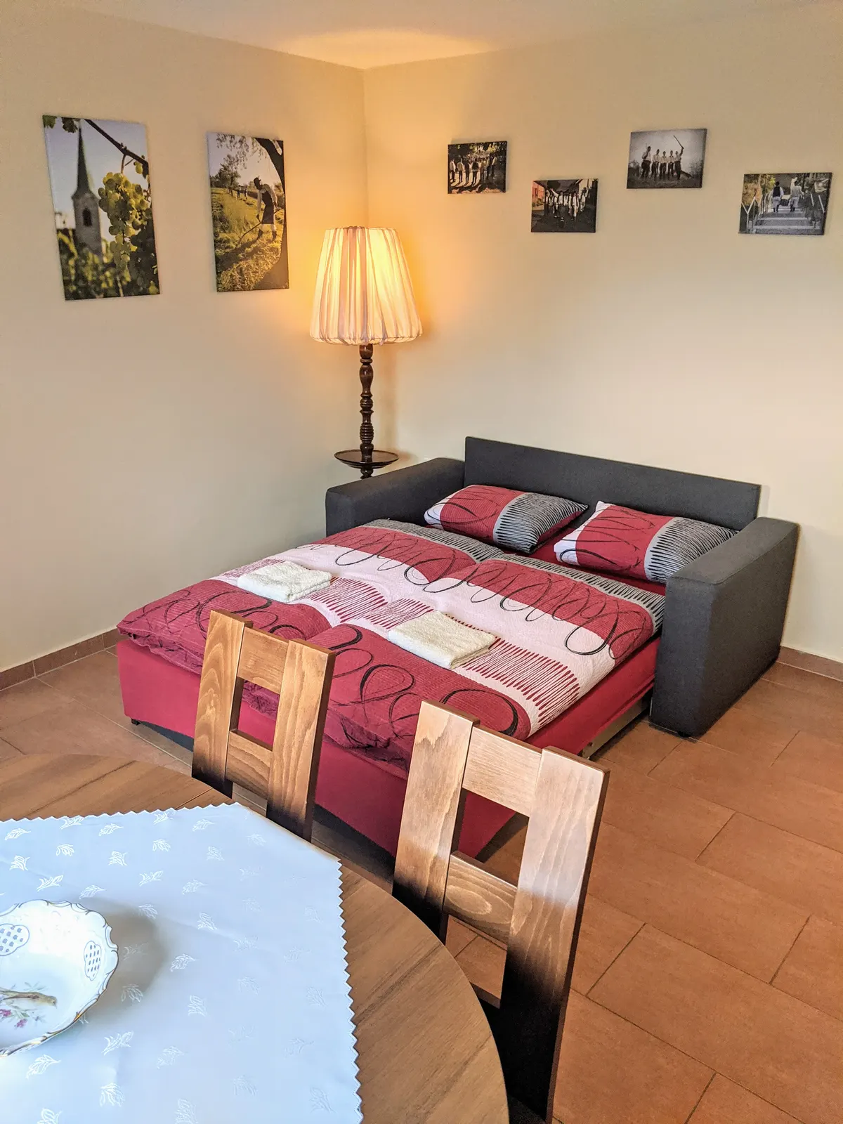 Apartmán: rozkládací pohovka
