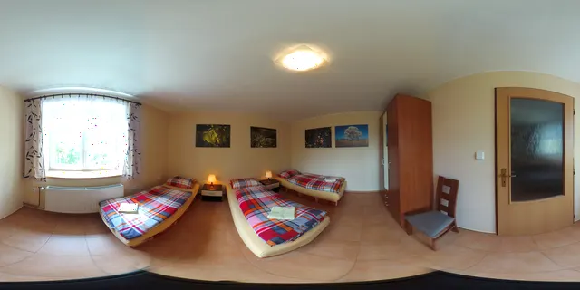 360° pohled do ložnice Apartmánu